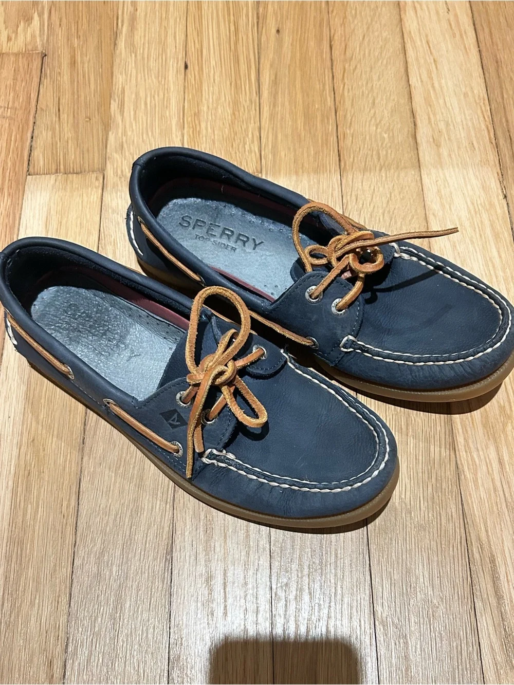 Men's Sperry Top Sider Leather Boat Shoes 7.5